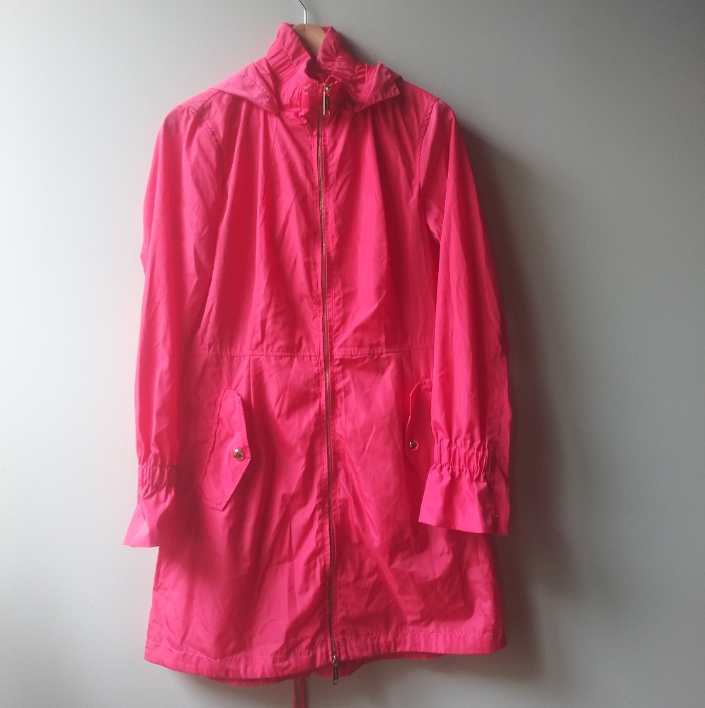 🌸 Michael Kors Spring parka with hood sz S EUC - Picture 11 of 12